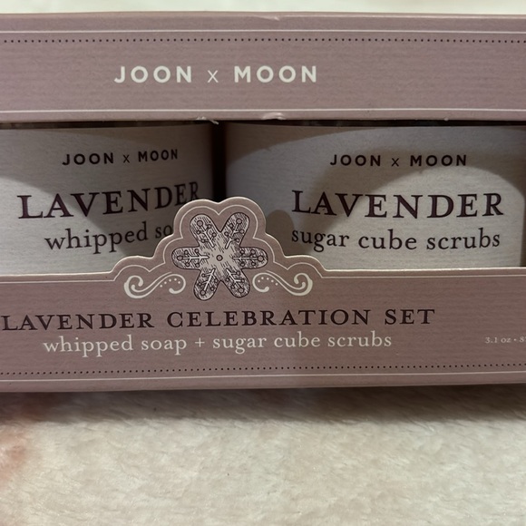 Joon X Moon Lavender Celebration Set Scented Whipped Soap & Sugar Cubes NWT - Picture 2 of 14